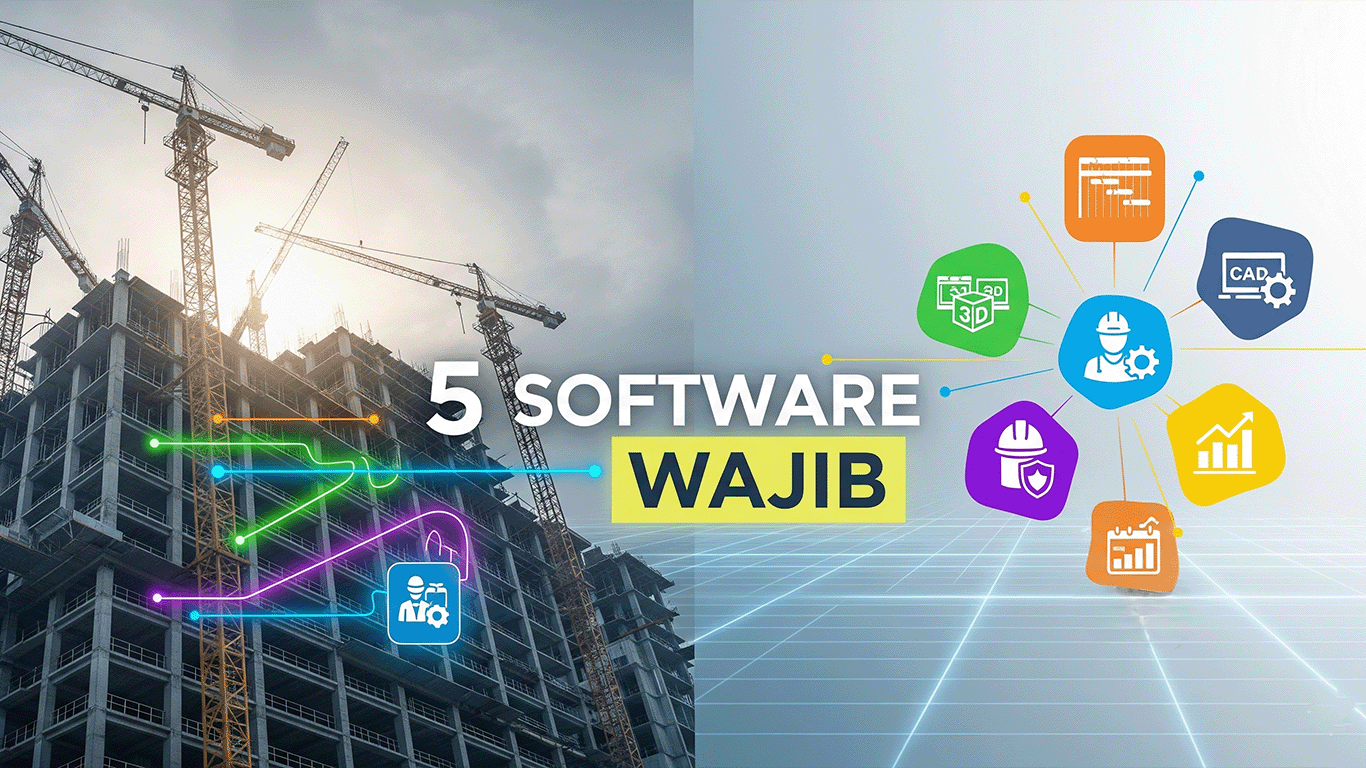5 Software Konstruksi Wajib yang Memudahkan Proyek Anda: Dari Desain hingga Manajemen Lapangan